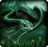 Змея в онлайн слоте voodoo.